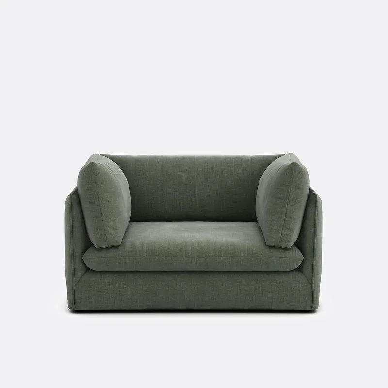 Πολυθρόνα XL με υφασμάτινη υφή Μ105xΠ143xΥ86cm