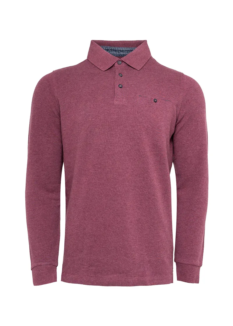 Ανδρική Polo μπλούζα σε Regular γραμμή - 1219 1702 455 Purlpe