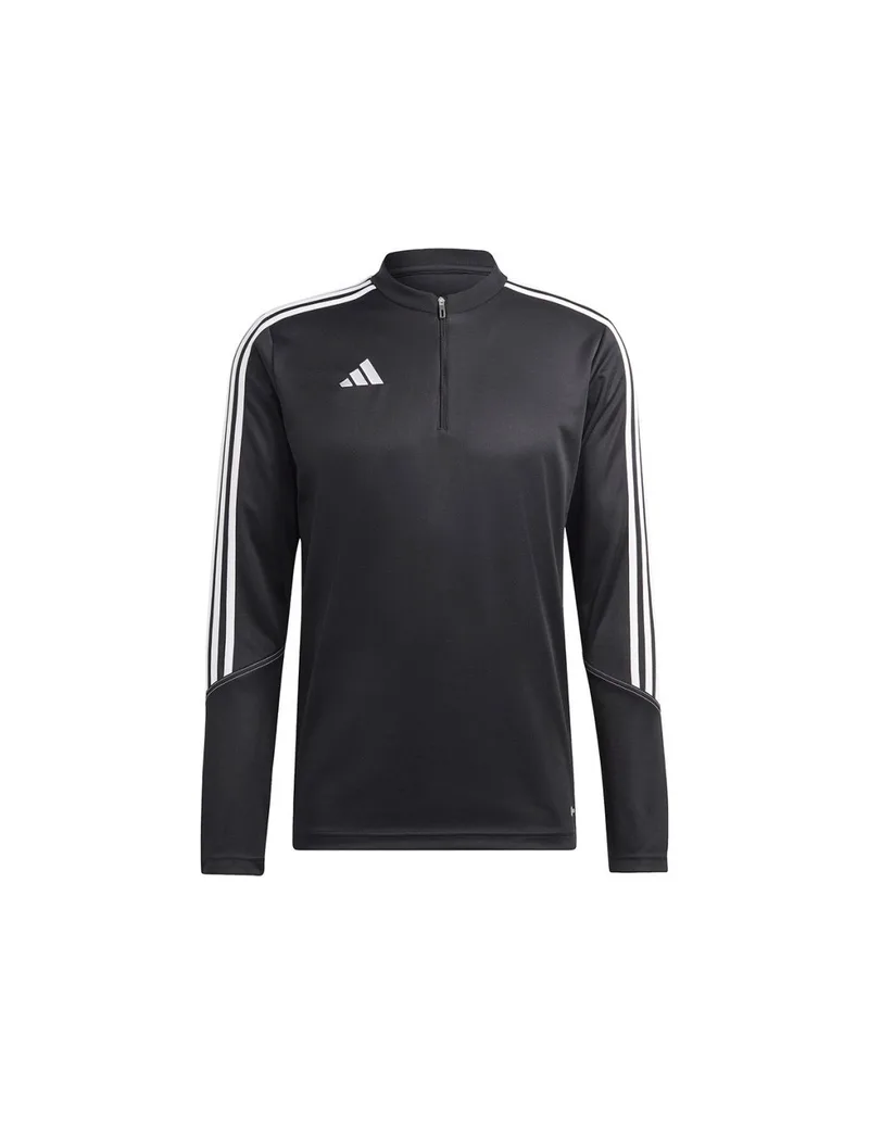 Adidas Tiro 23 Club Ανδρική Μπλούζα με Φερμουάρ Μακρυμάνικη Μαύρη HS3617