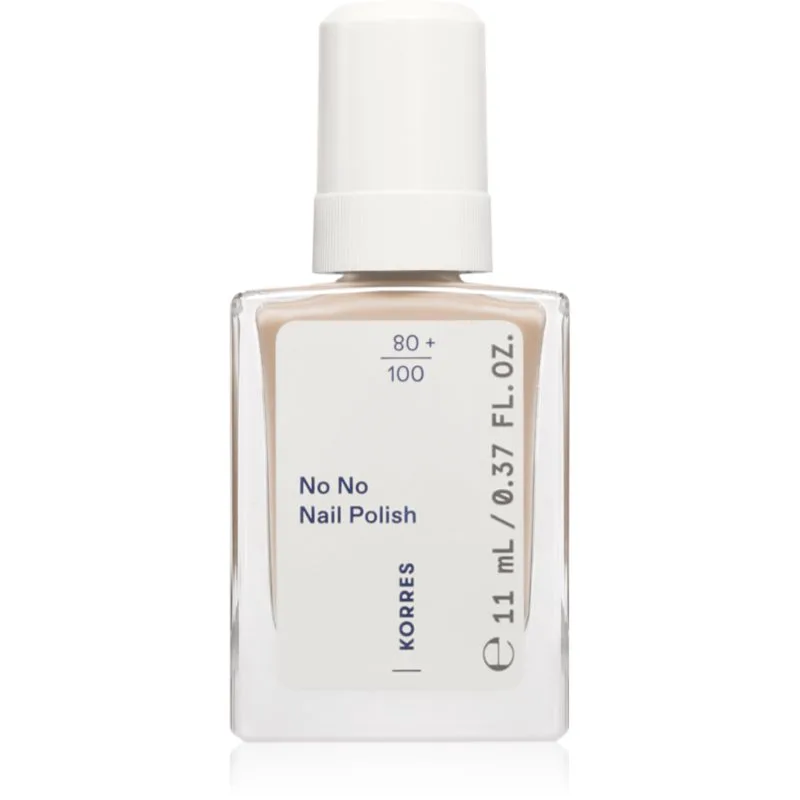 Korres No No Nail Polish περιποιητικό βερνίκι νυχιών απόχρωση 34 Sand 11 ml