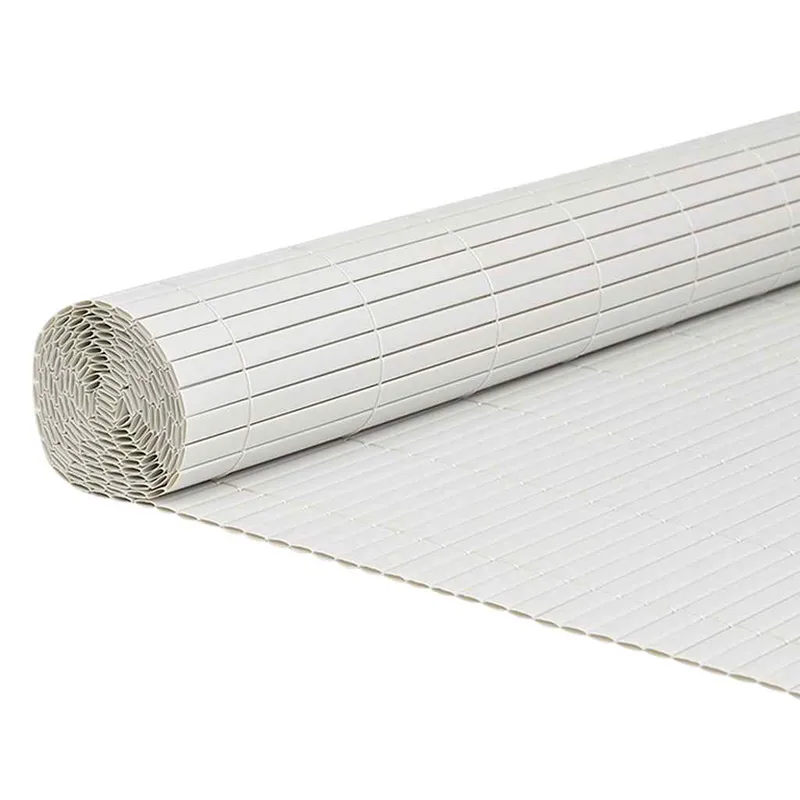 vidaXL Φράχτης Κήπου Διπλής Όψης Λευκός 1,8x3 μ. PVC