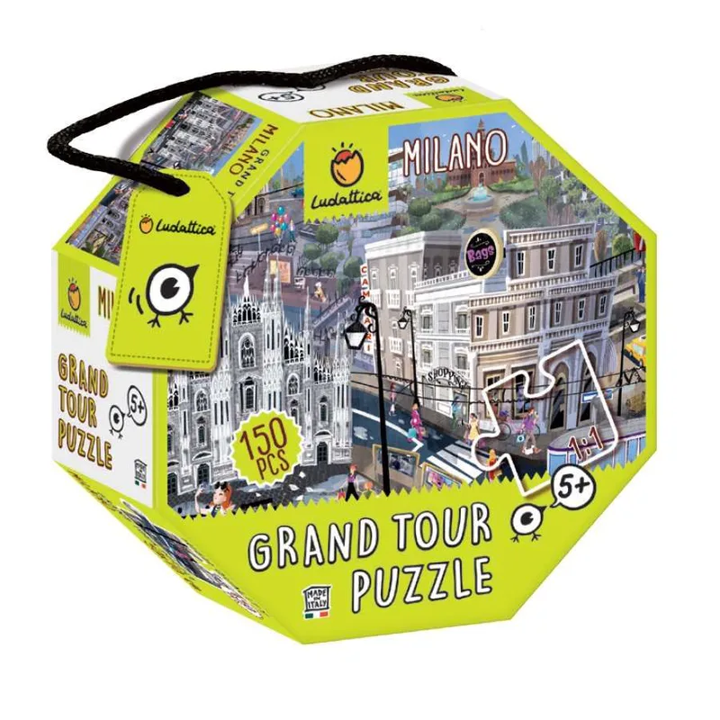 Ludattica Grand Tour Puzzle: Milano (150 τμχ. - 70 x 50 cm)