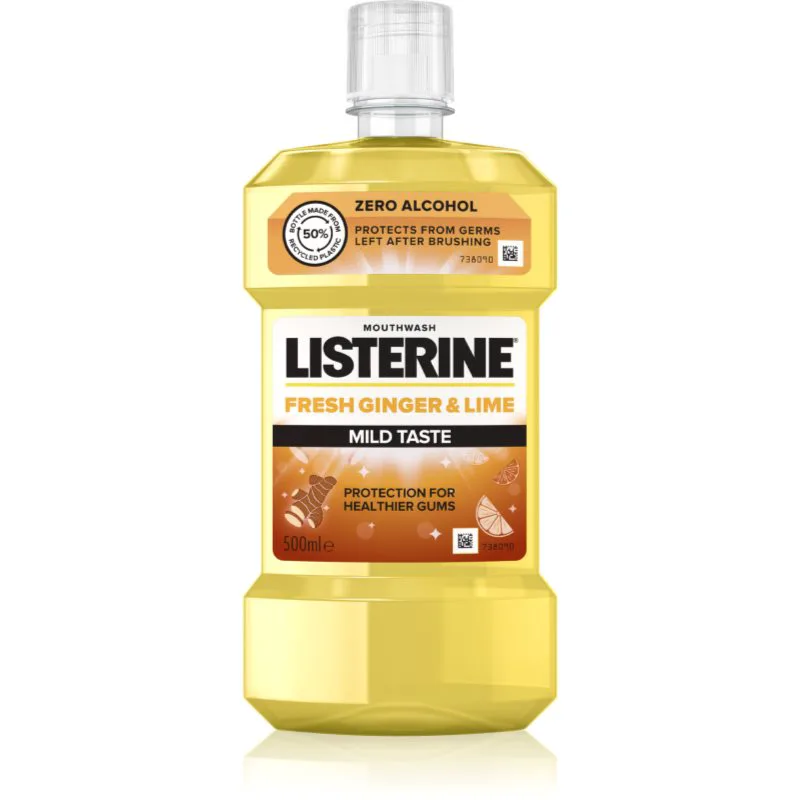Listerine Fresh Ginger & Lime δροσιστικό στοματικό διάλυμα 500 ml