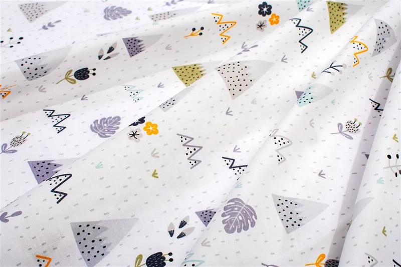 Σεντονάκι Λίκνου bebe Whimsical Mountainside 588 80x110 White-Grey