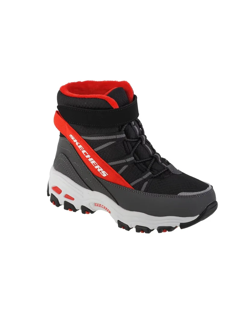 Skechers Παιδικές Μπότες Μαύρες 660092L-BKRD