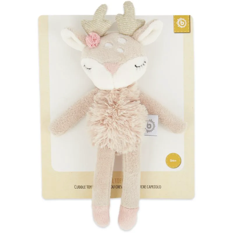 Bieco Toy with Rattle Fawn Ella βελούδινο παιχνίδι με κουδουνίστρα 0 m+ 1 τμχ