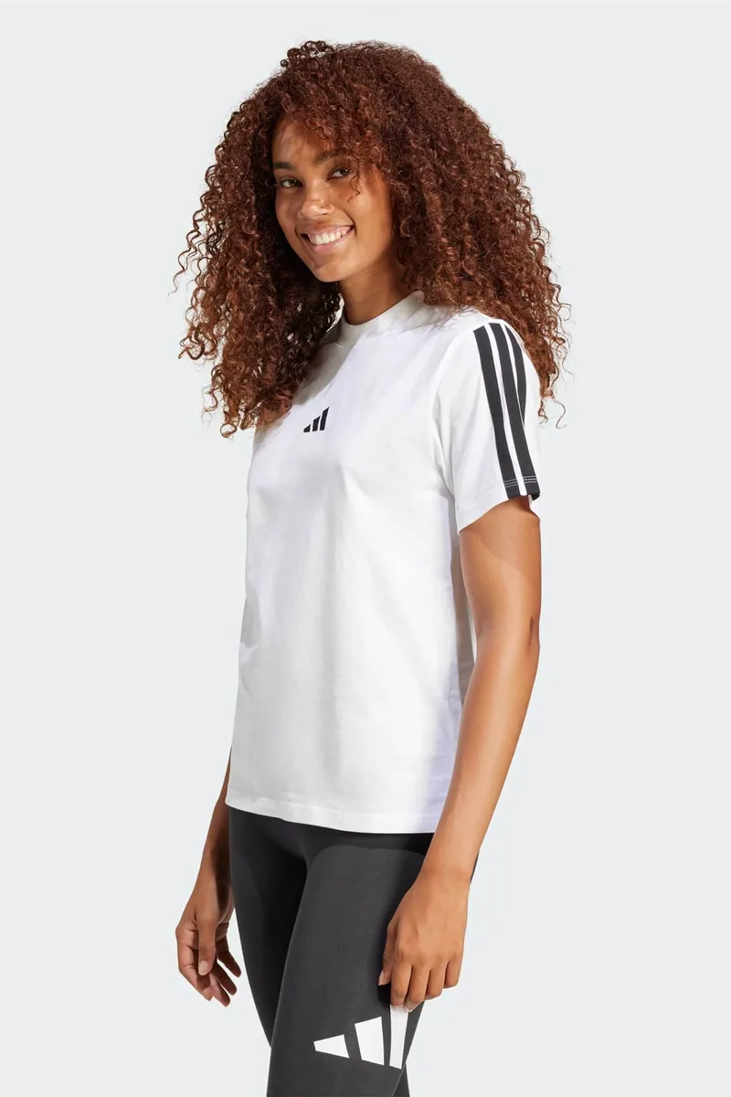 Adidas γυναικείο T-shirt Regular Fit "Essentials 3-Stripes" - JM2394 Λευκό