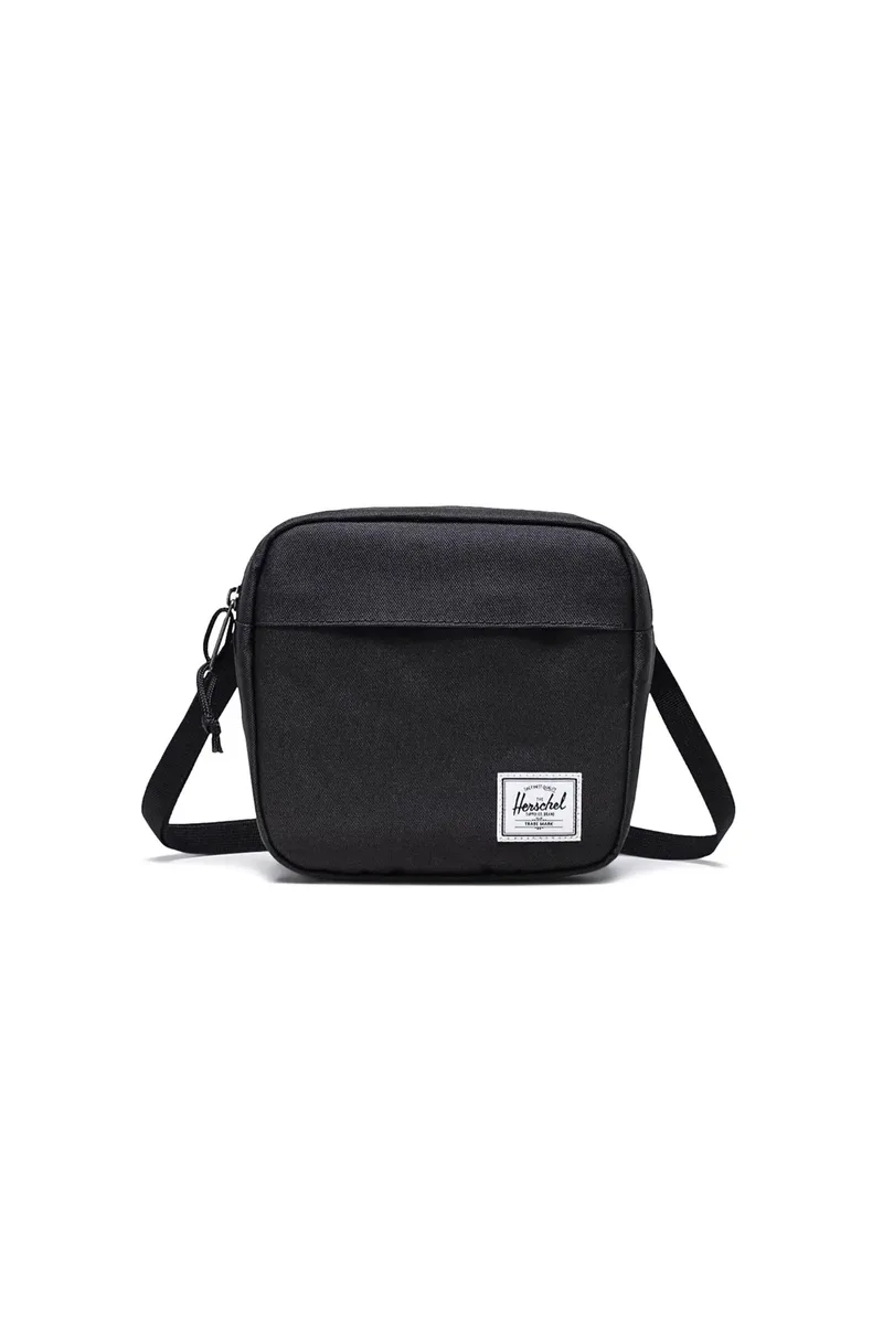 Herschel unisex τσάντα crossbody μονόχρωμη με contrast logo patch "Classic™" 2 L - 66UACL00895 Μαύρο