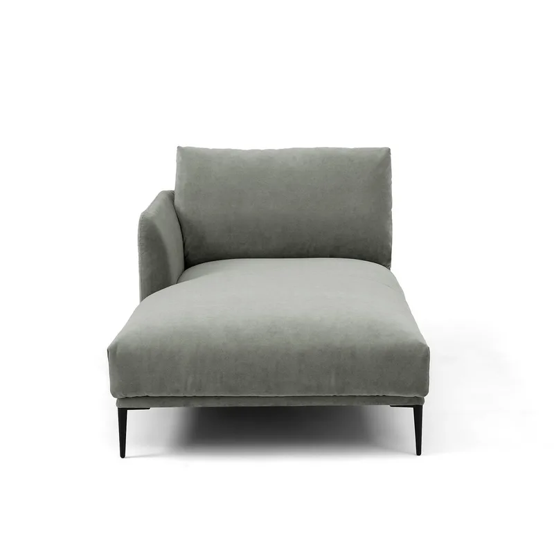 Ανάκλιντρο Oscar από βελούδο stonewashed Μ103xΠ182xΥ82cm