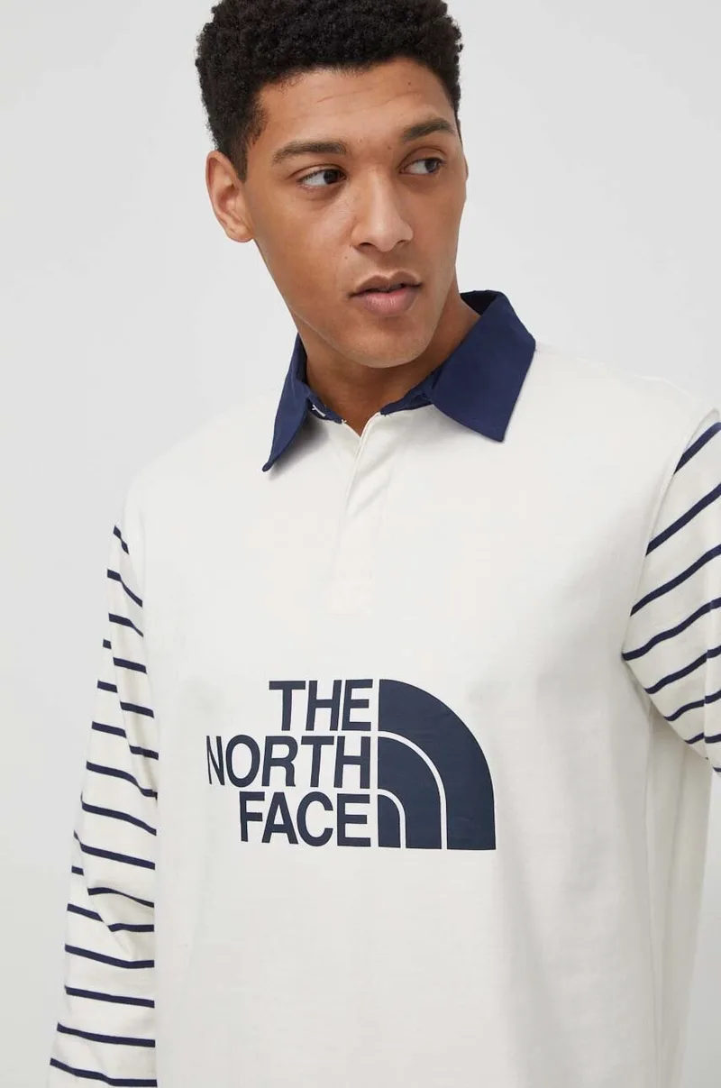 Βαμβακερή μπλούζα με μακριά μανίκια The North Face
