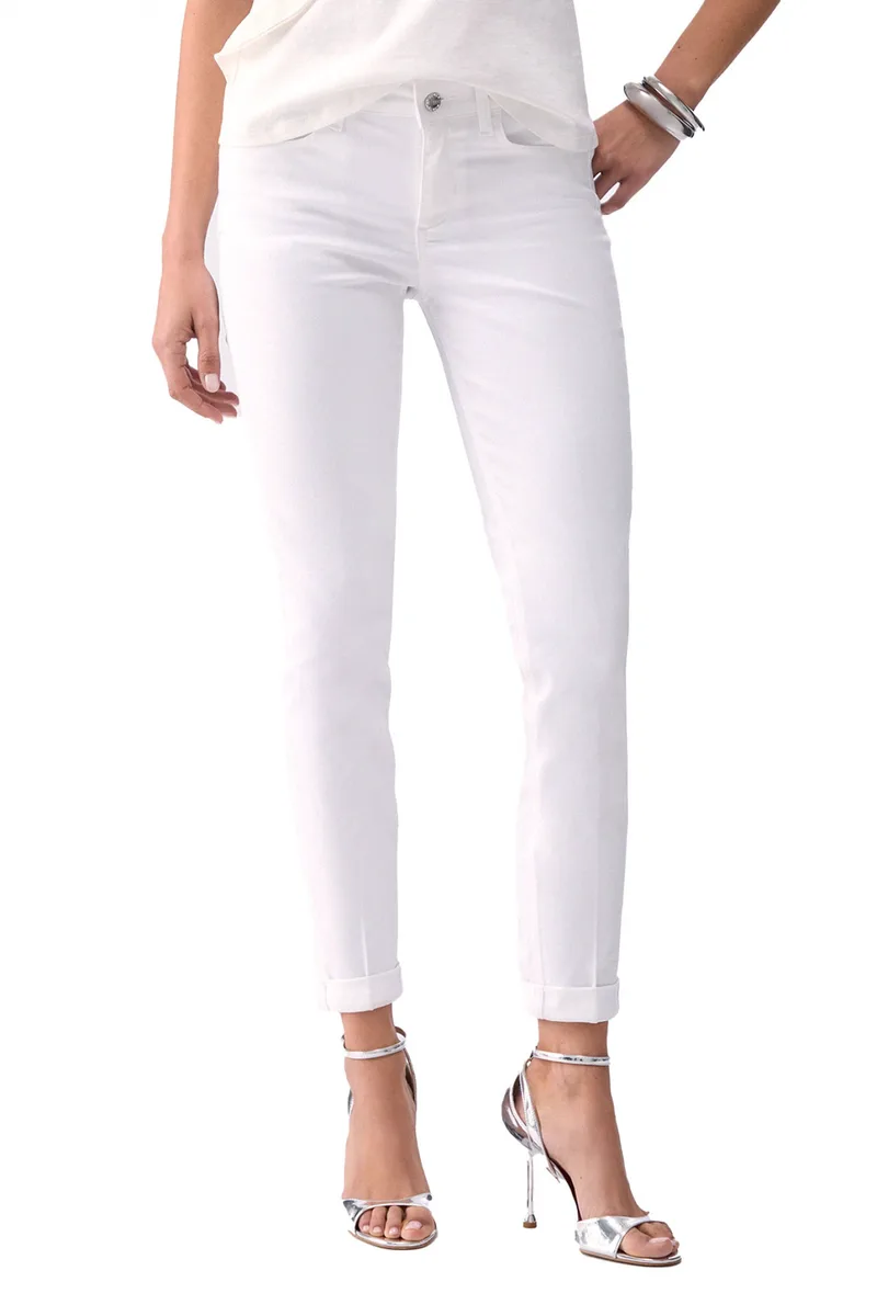 LIU-JO ΠΑΝΤΕΛΟΝΙ MONROE SKINNY REGULAR WAIST ΛΕΥΚΟ