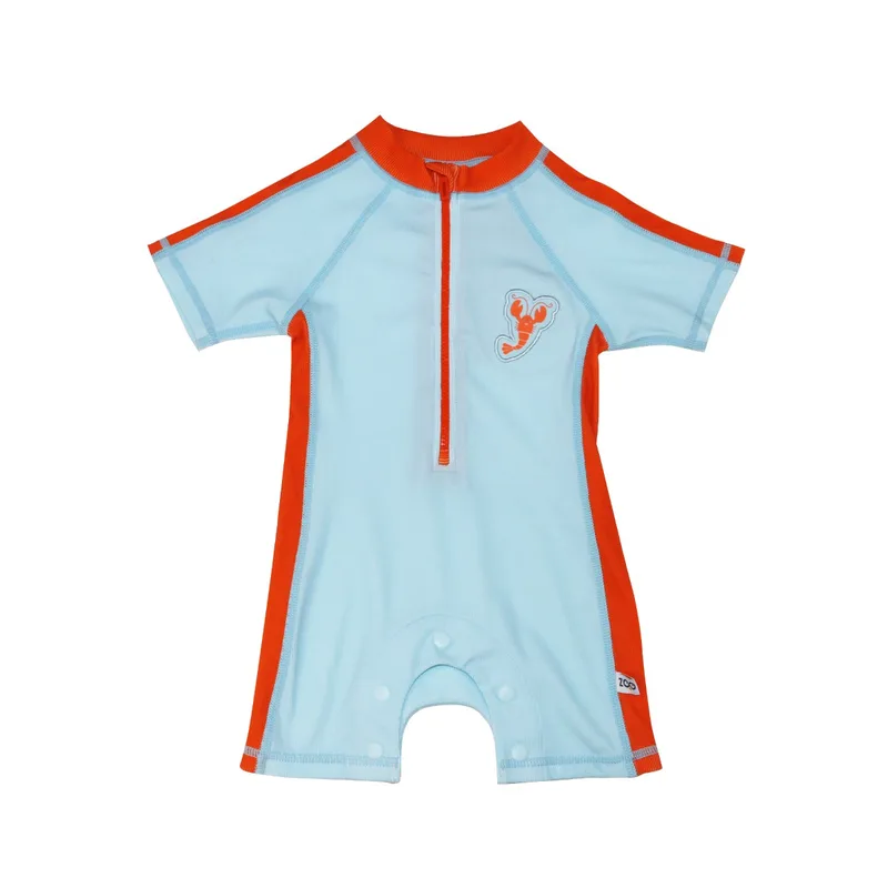Ολόσωμο Μαγιό Κοντομάνικο Surf Suit 4 Ετών Lobster Light Blue Zoocchini ZOO12804 (Μέγεθος: 4 Ετών) - Zoocchini - ZOO12804-4T