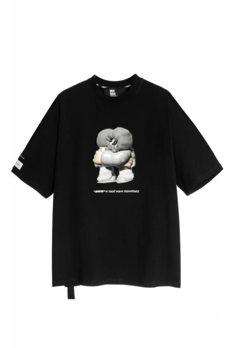 MOD WAVE MOVEMENT Unisex T-Shirt | Μαύρο-MW092020086-BLACK