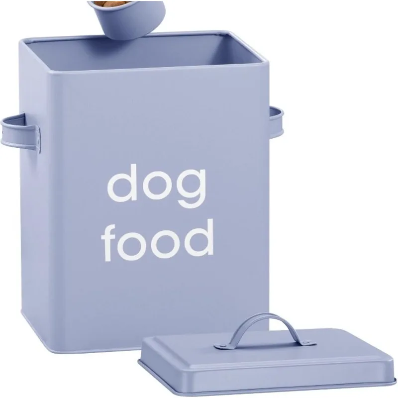 Δοχείο Ξηράς Τροφής Σκύλου Navaris Pet Food Container Μεταλλικό με Σέσουλα 5.9L - Blue (NAV000014UX002C)