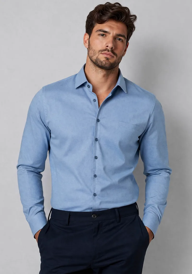 Guy Laroche Πουκάμισο Basic - GLFS18286 /SL 6 Sky Light