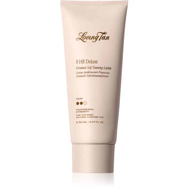 Loving Tan Deluxe Gradual Tan θρεπτικό γάλα για το σώμα για να τονίζετε το μαύρισμα απόχρωση Dark 150 ml