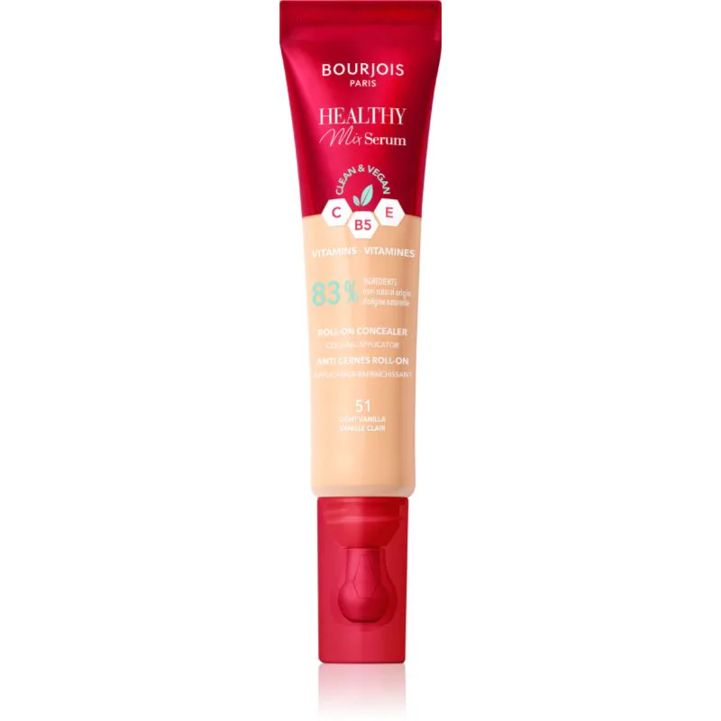 Bourjois Healthy Mix Serum ενυδατικός διορθωτής Για πρόσωπο και τη περιοχή των ματιών απόχρωση 51 Light Vanilla 13 ml