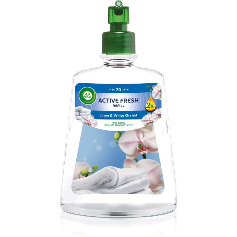 Air Wick Active Fresh Linen & White Orchid αποσμητικό χώρου ανταλλακτικό 228 ml