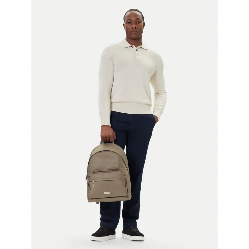 Σακίδιο Calvin Klein Sleek Round LV04D3143G Μπεζ