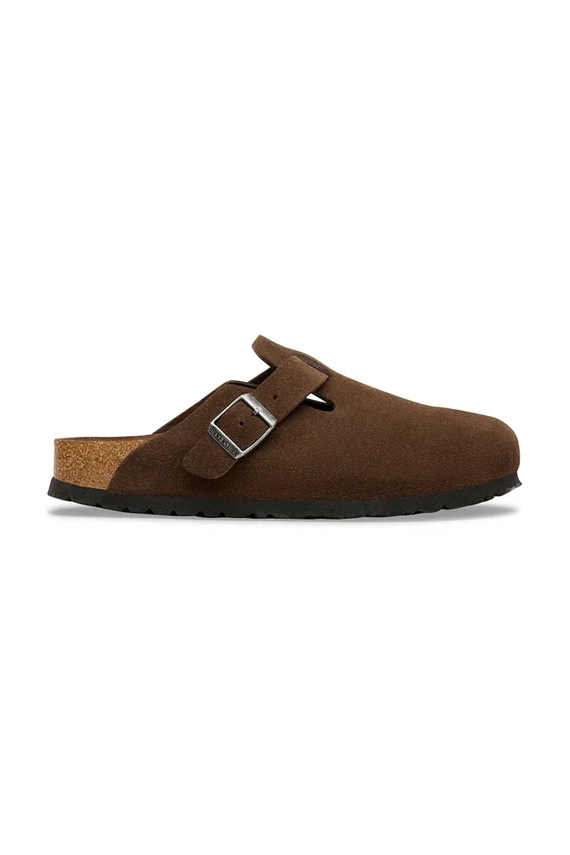 Birkenstock σαγιονάρες επίπεδου τακουνιού σουέτ Boston SFB LEVE