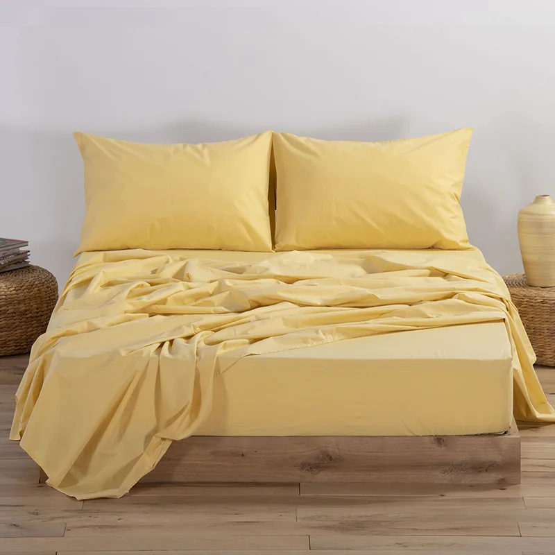 Σεντόνι Μεμονωμένο Μονό 170X270 Nef Nef Basic 1184-Yellow Χωρίς Λάστιχο (170x270)