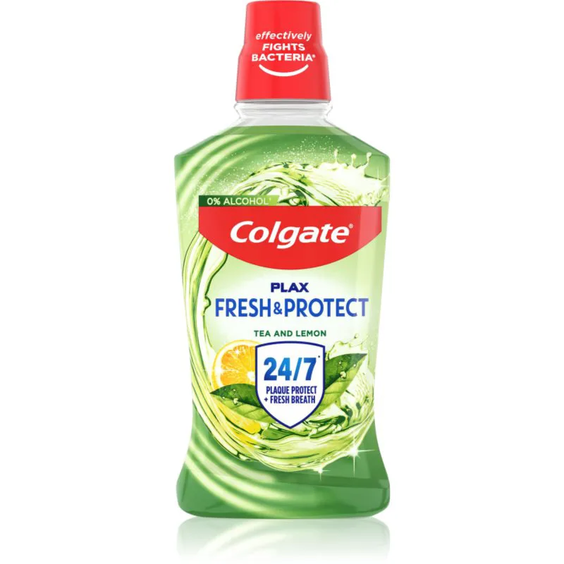 Colgate Plax Tea & Lemon στοματικό διάλυμα κατά της οδοντικής πλάκας 500 ml