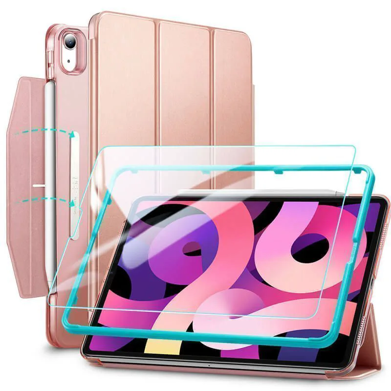 ESR Set Yippee Trifold Case Rose Χρυσό + Tempered Glass iPad Air 4/5