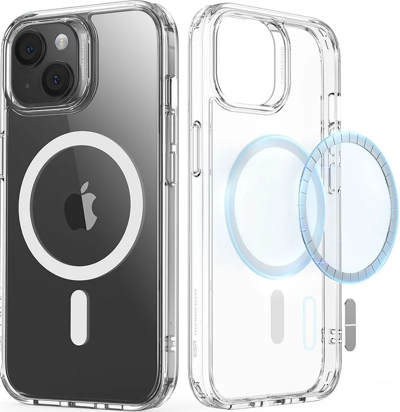 ESR Classic Hybrid HaloLock - Ανθεκτική MagSafe Θήκη Apple iPhone 15 Plus - Clear (4894240173411)