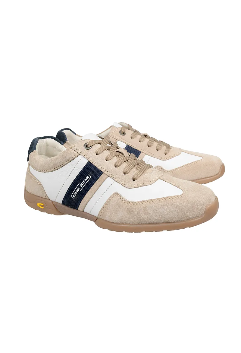 ΑΝΔΡΙΚΑ ΠΑΠΟΥΤΣΙΑ CAMEL ACTIVE ΔΕΡΜΑΤΙΝΑ SNEAKERS ΛΕΥΚΟ