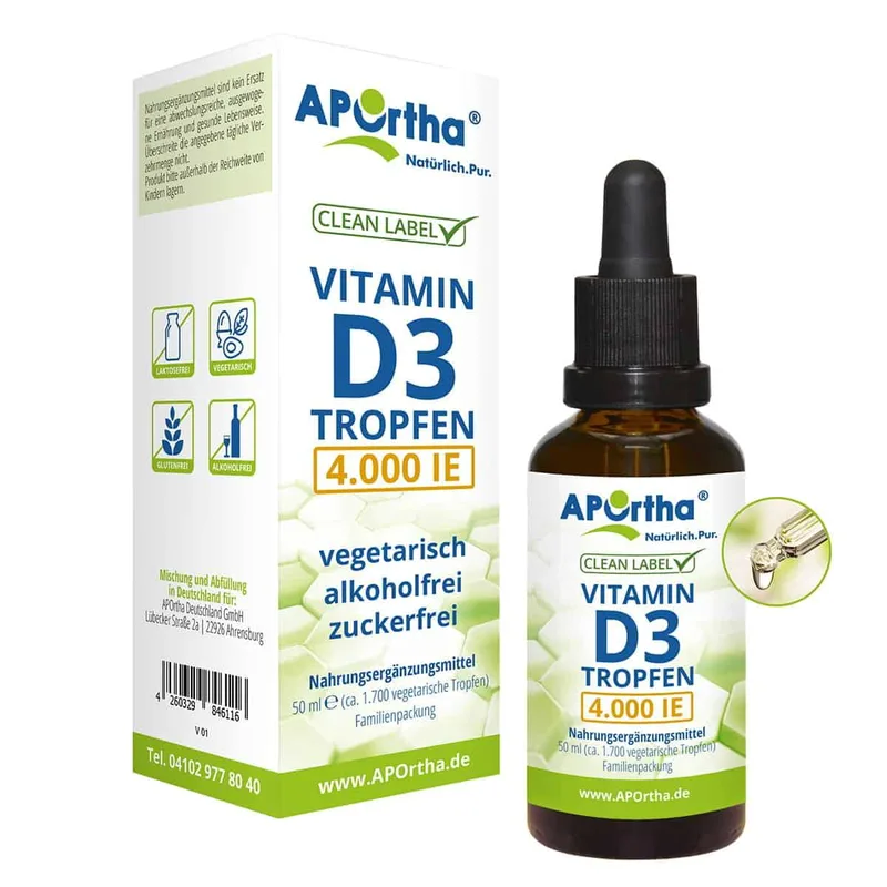 Aportha Vitamin D3 4000IU -50ml