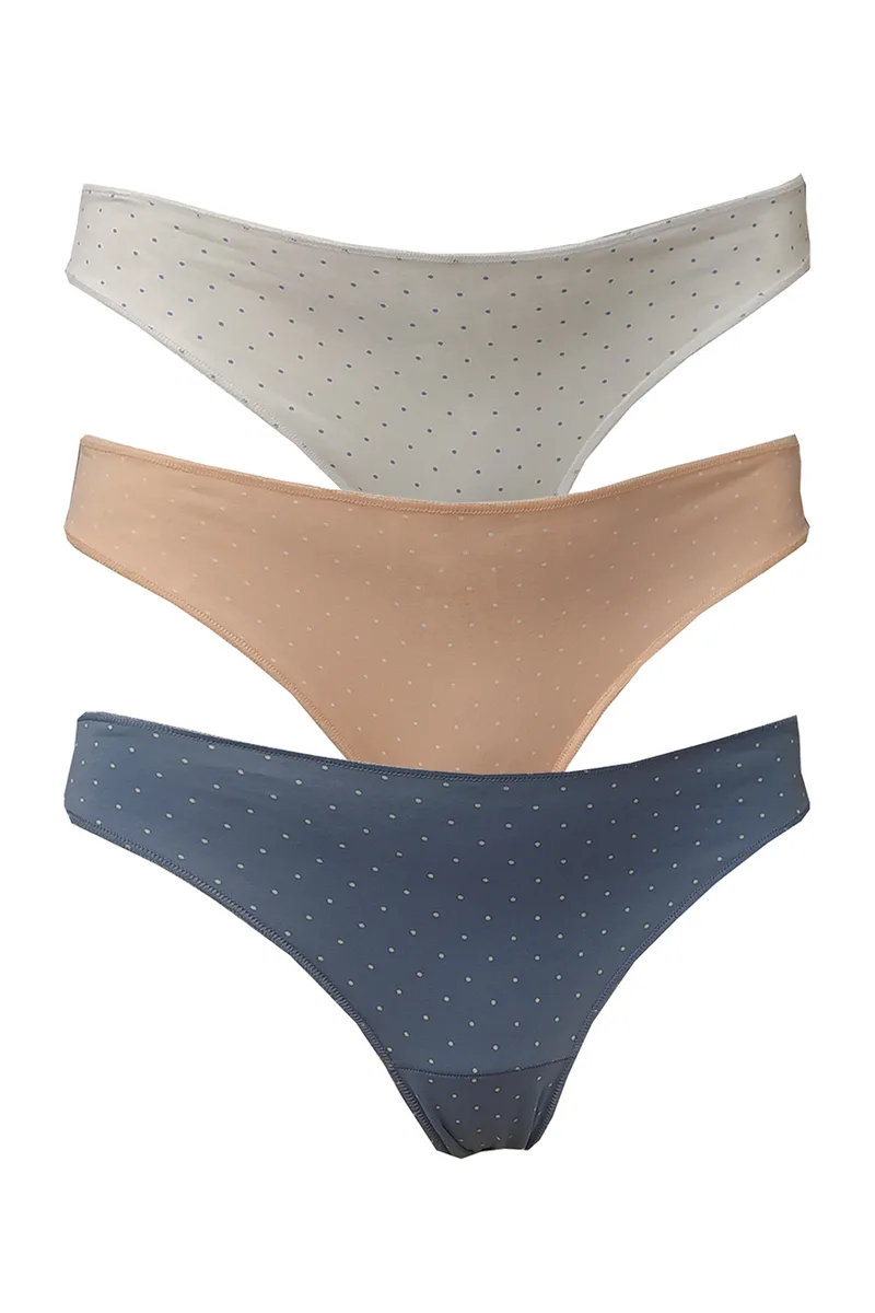 Cotonella Γυναικεία εσώρουχα Mini Slip "Hearts" τριπλέτα (3 τμχ) -3487-E403-5F100