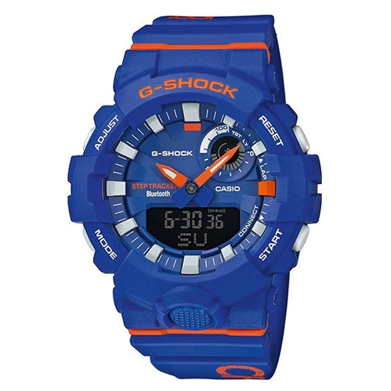 CASIO G-SHOCK Bluetooth Blue Rubber Strap GBA-800DG-2AER