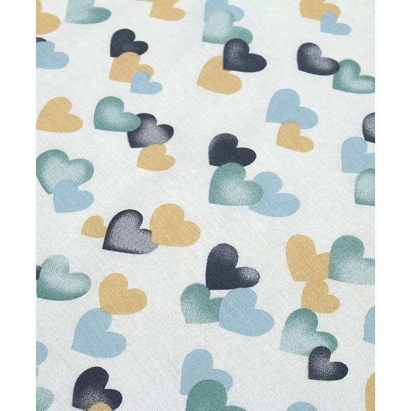 Σεντόνι Λίκνου 80x110 Dimcol Hearts 11 Green 80x110