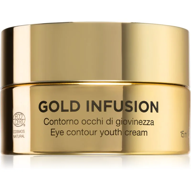 Diego dalla Palma Χρυσό Infusion Youth Cream ενυδατική κρέμα ημέρας και νύχτας με αντιρυτιδική δράση Τα μάτια 15 ml
