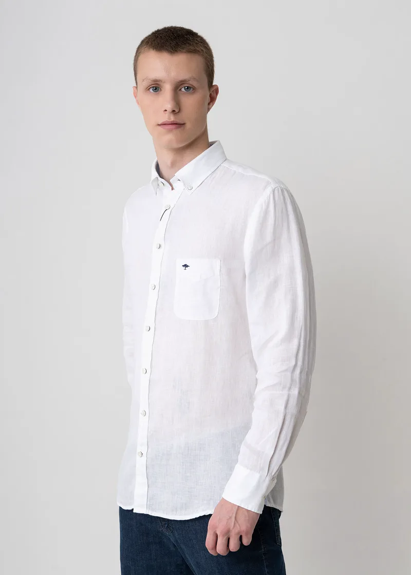 Fynch Hatton Πουκάμισο της σειράς Linen - 1513 6000 802 White