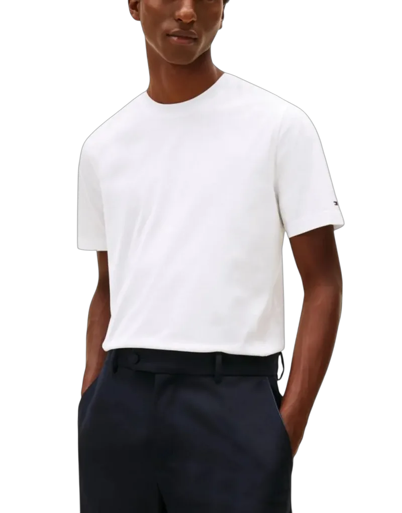 Ανδρικό T-shirt Λευκό Tommy Hilfiger MW0MW41860-YBS