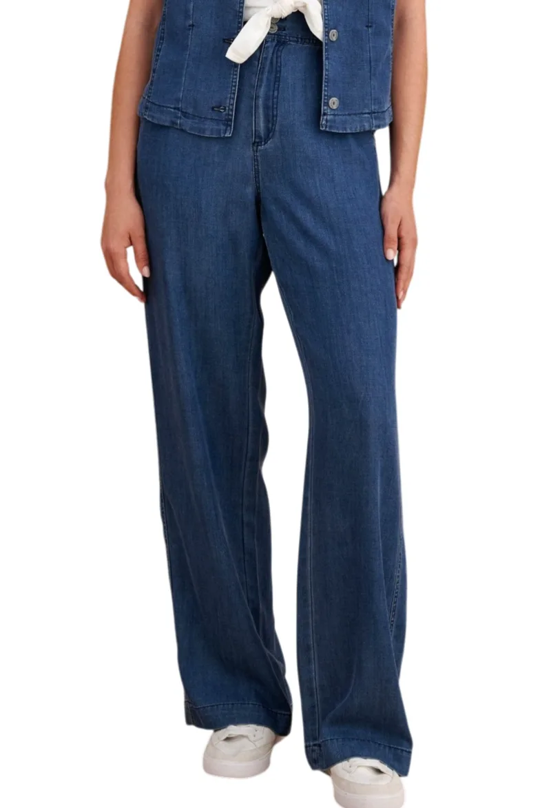 Παντελόνι Υφασμάτινο Attrattivo Denim Εφέ 9923101-BLUE Γυναικείο