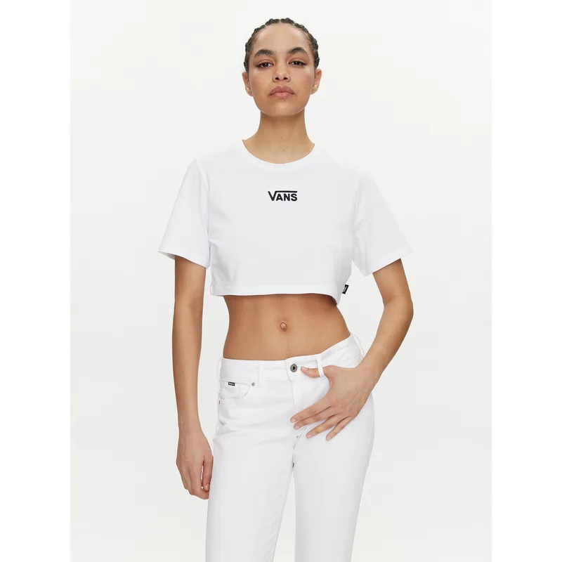 Vans T-Shirt Flying V Crew Crop Ii VN000GFF Λευκό Regular Fit