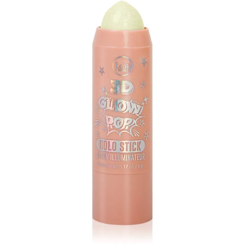 J.Cat Beauty 3D Glow Pop λαμπρυντική μπάρα απόχρωση 101 Metamorphic Χρυσό 5 γρ