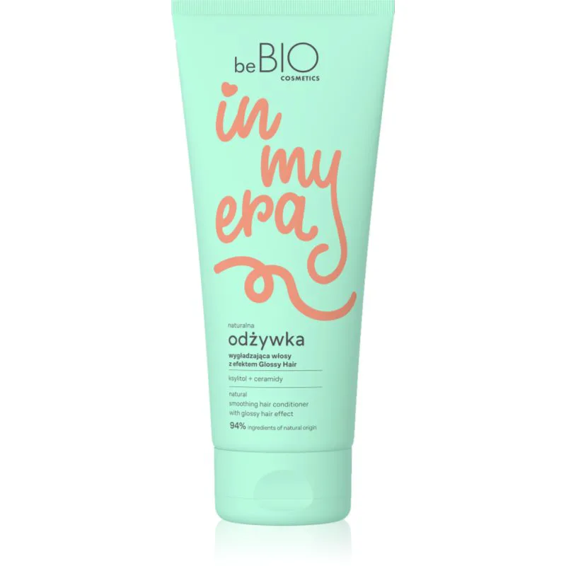 beBIO In My Era Natural Smoothing λειαντικό μαλακτικό Για λάμψη και απαλότητα μαλλιών 200 ml