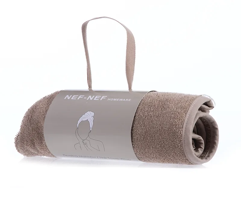 Πετσέτες Μαλλιών 61x24 Nef-Nef Homeware Sandy Mocca
