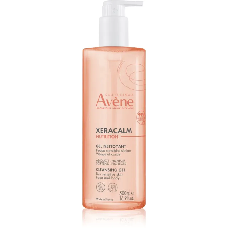 Avène XeraCalm Nutrition Cleansing Gel απαλό τζελ πλυσίματος για ξηρό και ευαίαισθητο δέρμα 500 ml