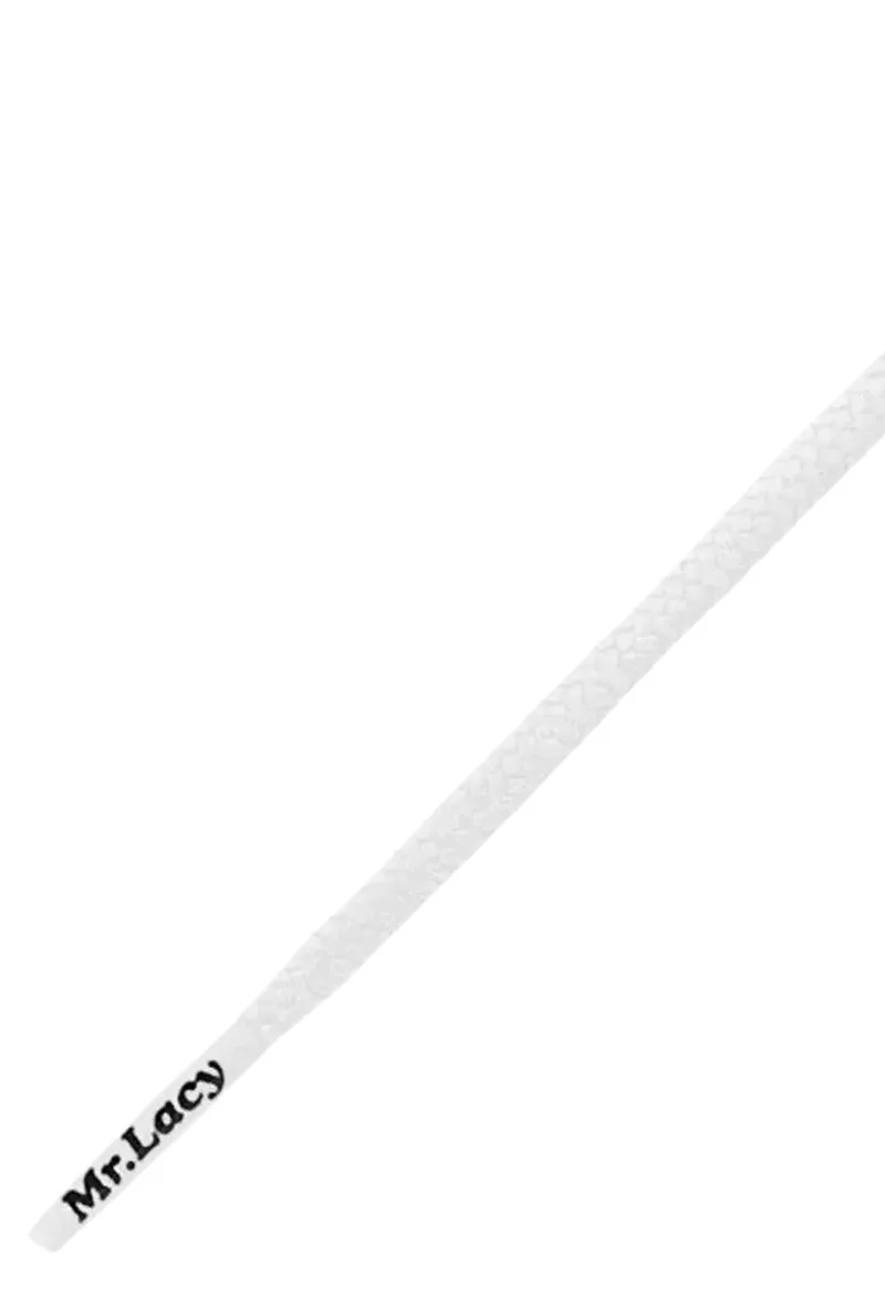 Κορδόνια Mr. Lacy Roundies 130cm White 350087-White