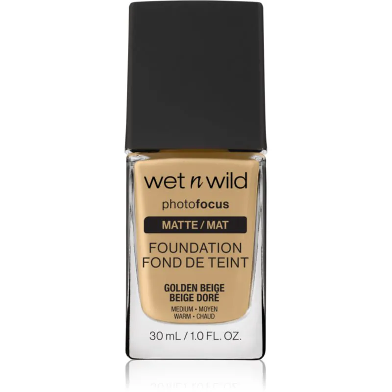 Wet n Wild PhotoFocus ματ ρευστό μεικ απ απόχρωση Golden Μπεζ 30 ml
