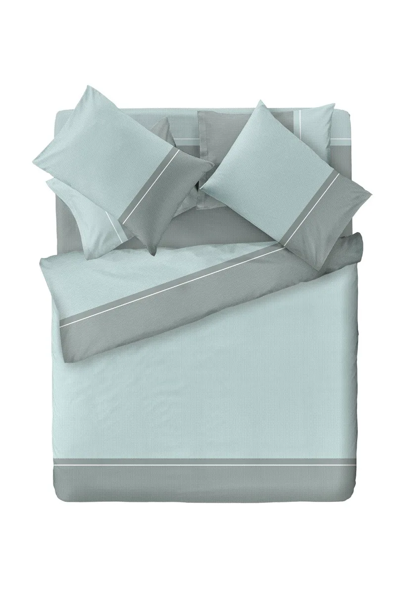 Σετ Παπλωματοθήκη Υπέρδιπλη 3 Τεμαχίων Saint Clair Maggy Mint 225x245
