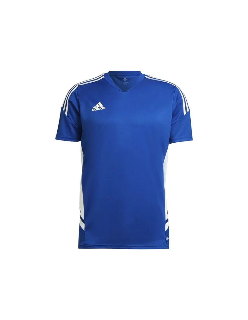 Adidas Condivo 22 Αθλητικό Ανδρικό T-shirt Μπλε με Λογότυπο HA6285