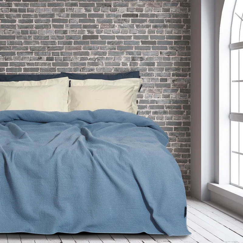 Κουβερλί Microvelvet Υπέρδιπλο 220x240εκ. Premium 2034 Greenwich Polo Club (Ύφασμα: Microfiber, Χρώμα: Μπλε, Μέγεθος: Υπέρδιπλα) - Greenwich Polo Club - 202000202034