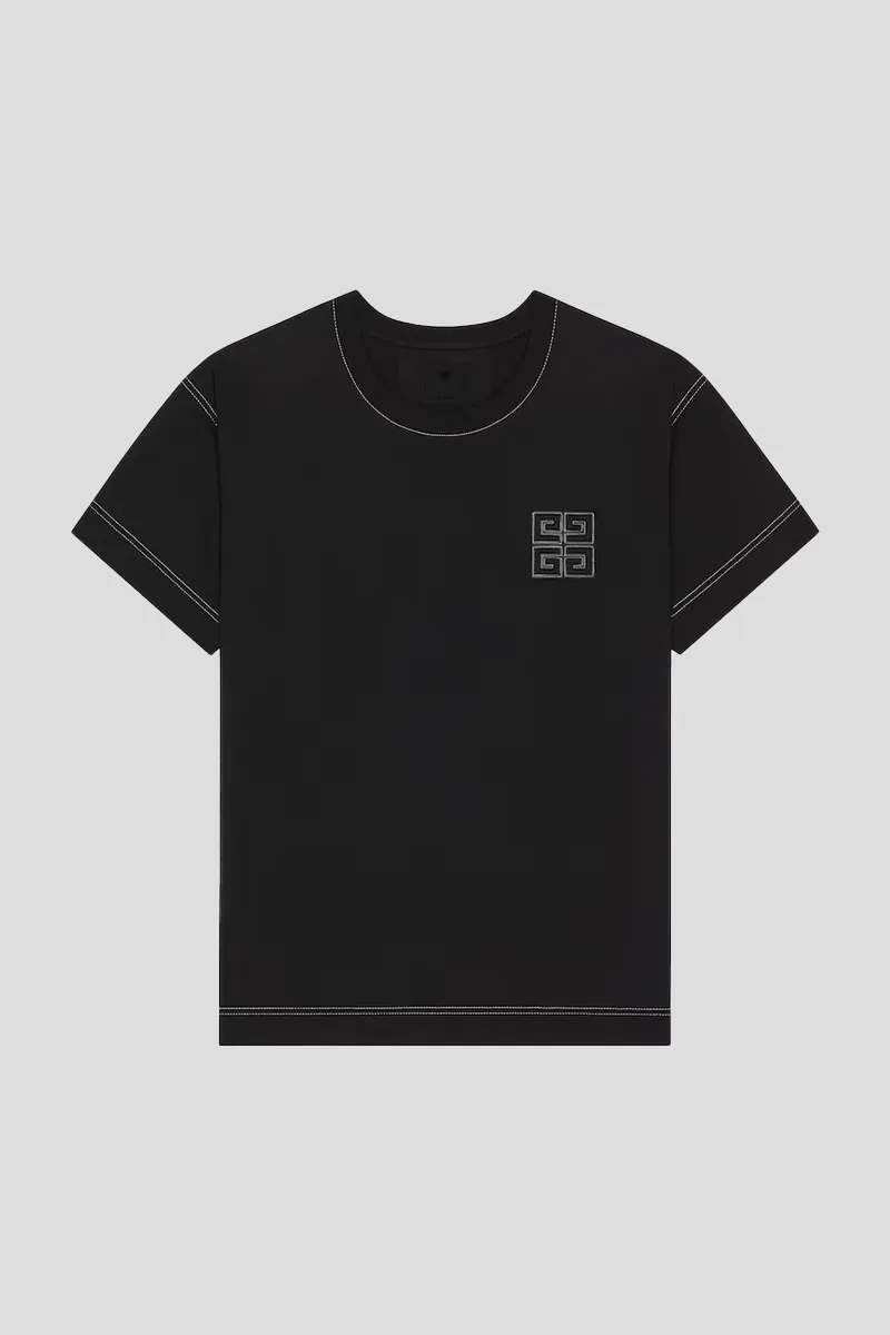 GIVENCHY Ανδρικό Μαύρο 4G T-shirt In Cotton