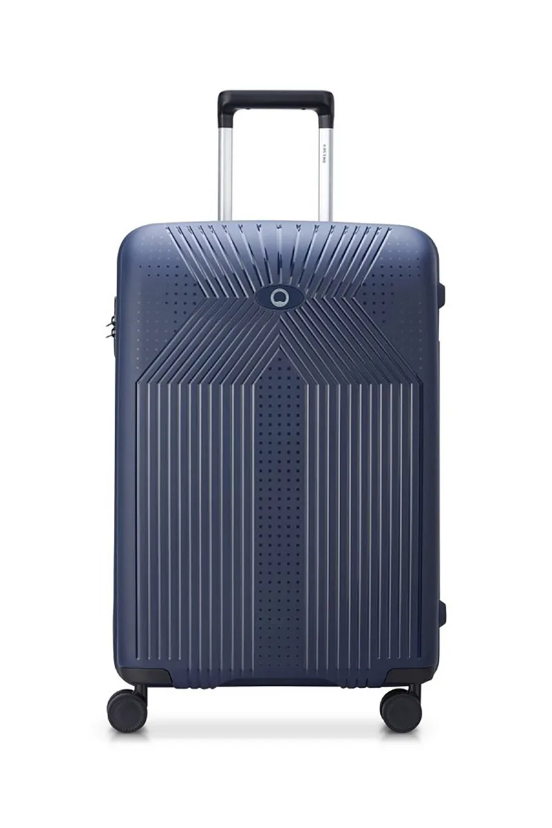 Delsey unisex βαλίτσα medium hard μονόχρωμη με γεωμετρικό σχέδιο "Ordener" 66 x 43,5 x 25,5 cm - 384681002