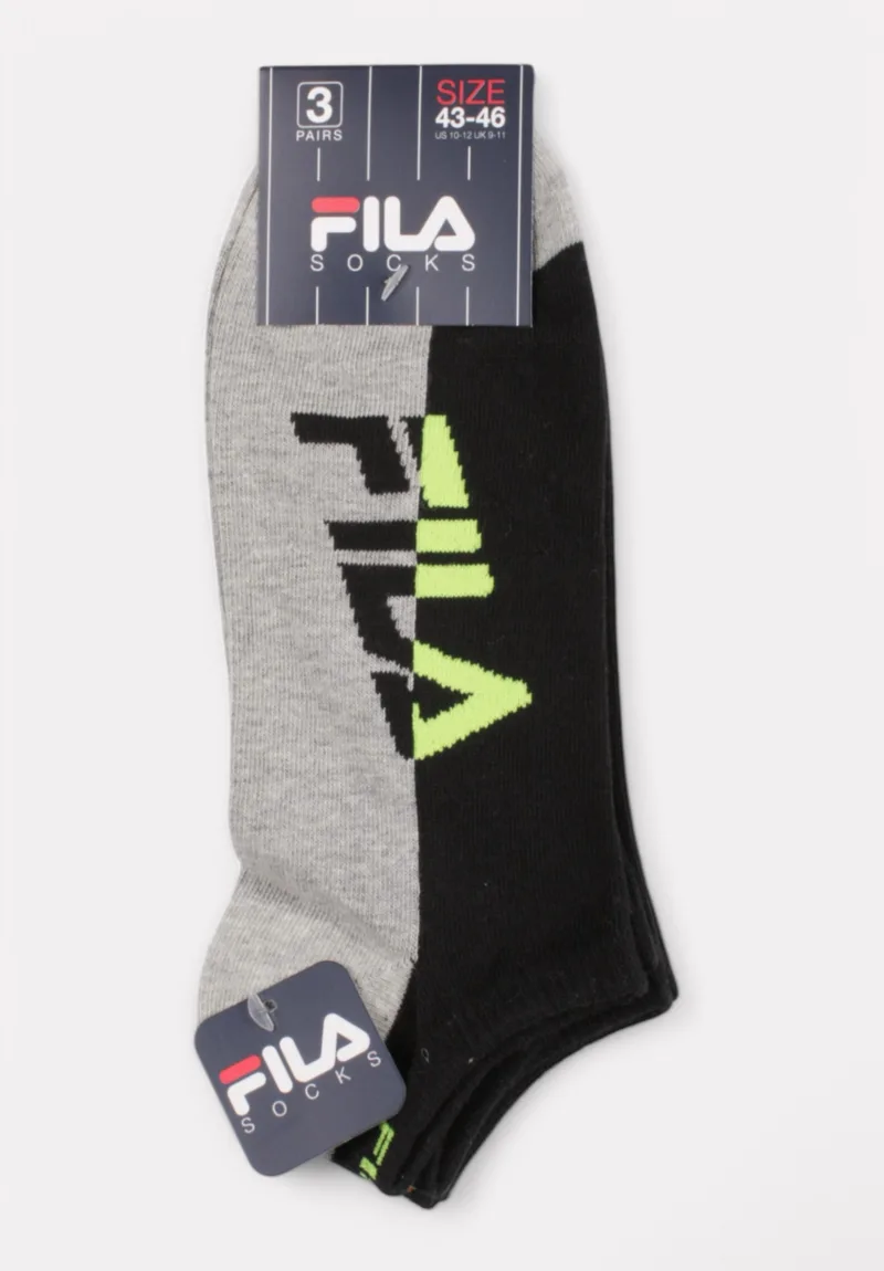 Fila Invisible Socks Fashion Black F2532-229-Πολύχρωμο